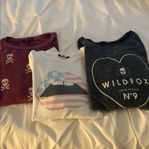 WildFox Sweatshirt Trio